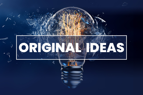 Original Ideas podcast logo featuring a lightbulb