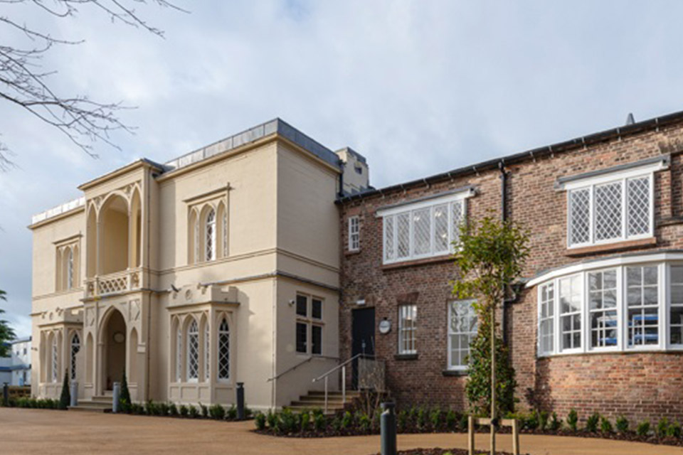 Exterior of the Greenbank Conference Centre building