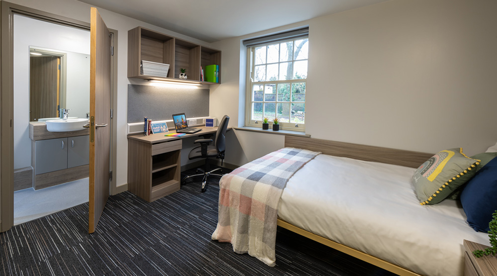 Premier ensuite room at Greenbank Student Village