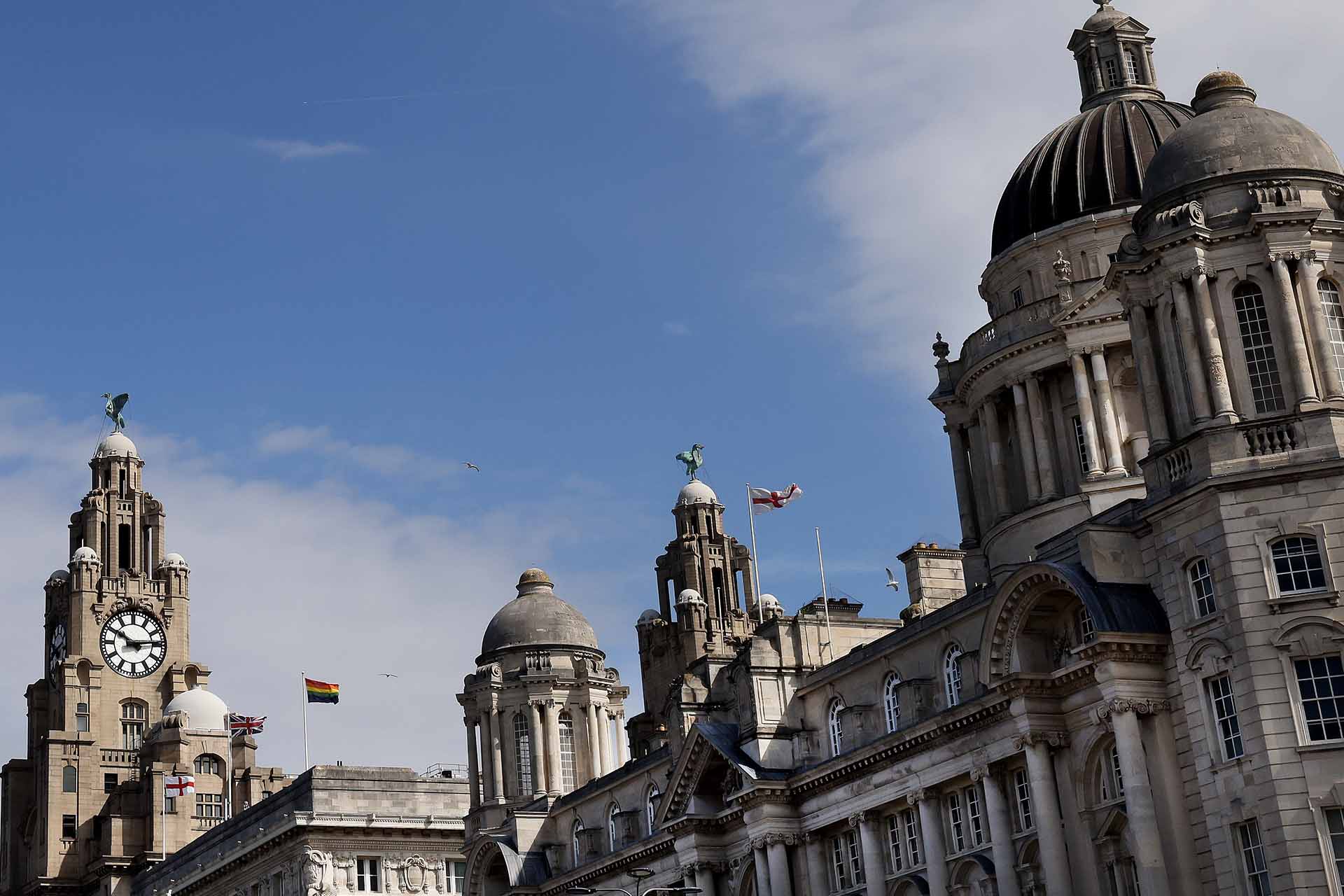 Image of Liverpool's waterfront buildings