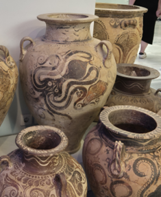 A collection of Octopus vases from Heraklion