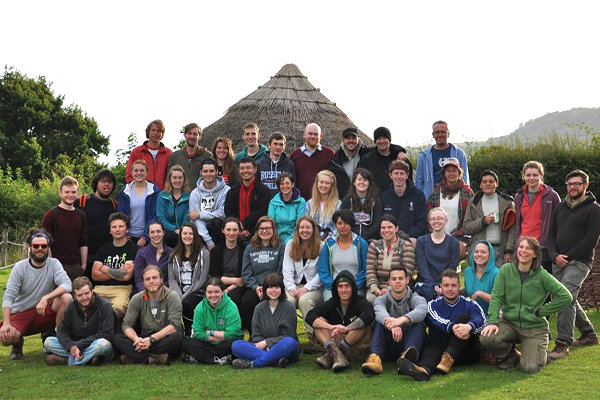 Group image of students on fieldwork