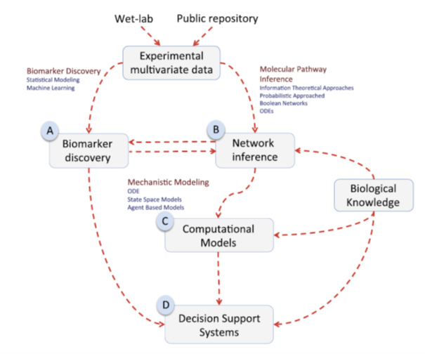 Flowchart diagram explaining scientific approach taken at the CBF