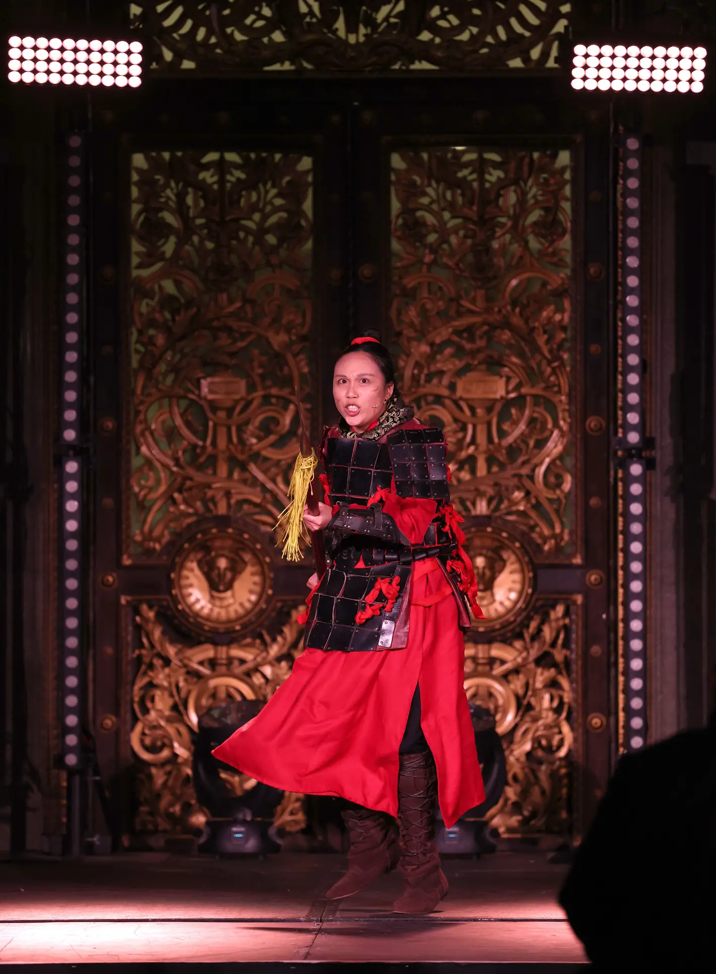 Michelle Yim of Red Dragonfly Productions performing the Ballad of Hua Mulan