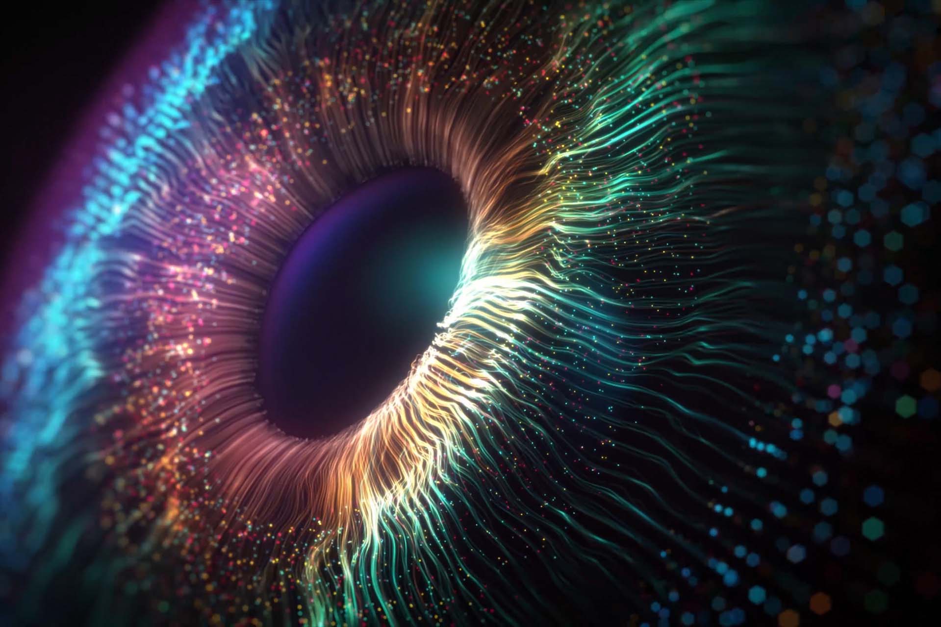 digitally generated image of an eye for LOORG site