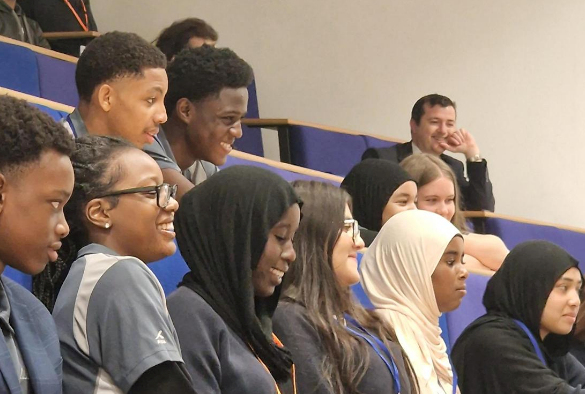Students enjoying a lecture during the Black Science Bootcamp