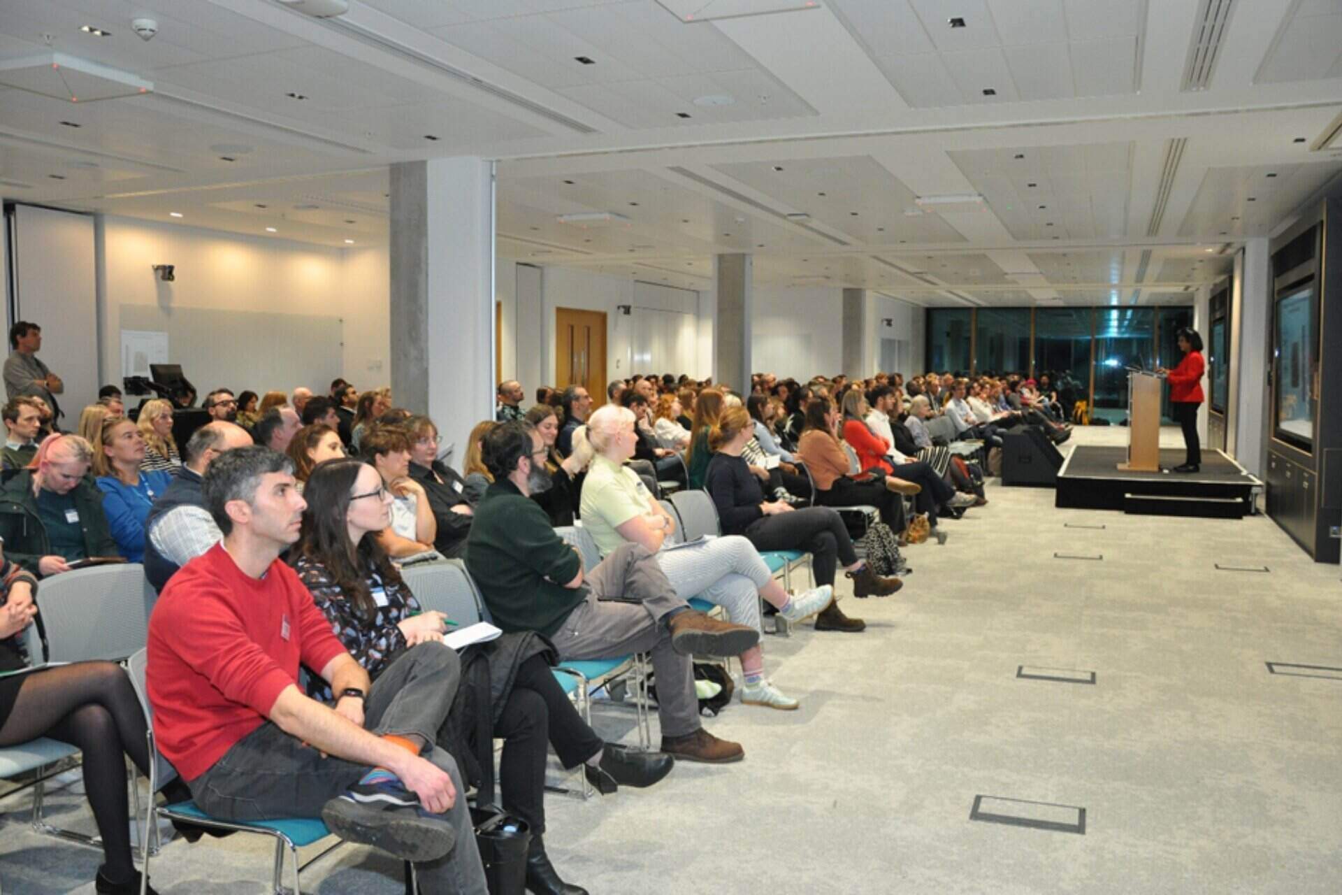 A photo of a room full of attendees to the UK VBD Conference 2024.