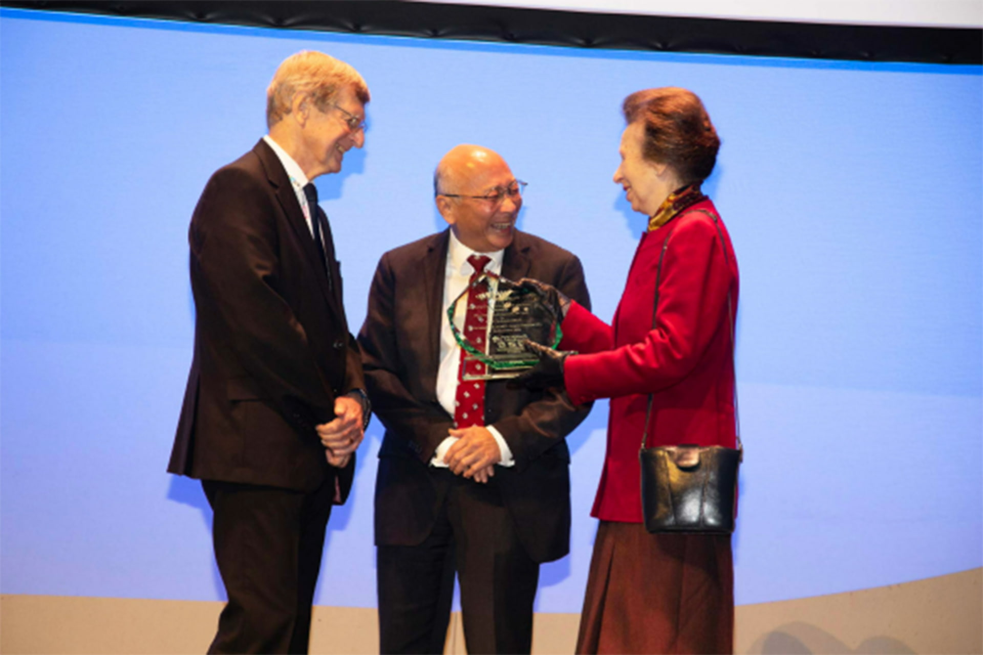 Her Royal Highness, The Princess Royal with Prof Saye Khoo and Prof David Back