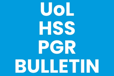 White text on a blue background