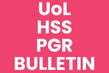 White text on a pink background