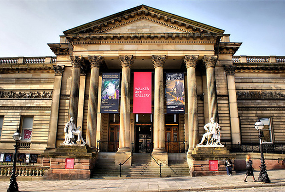 The front entrance of the Walker Art Gallery
