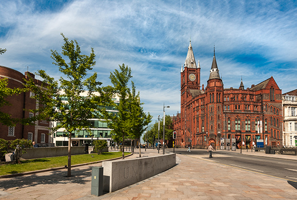 University of Liverpool campus showing Victoria Gallery and Museum