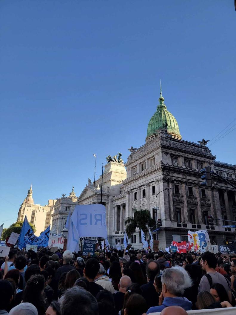 A peaceful protest in Argentina