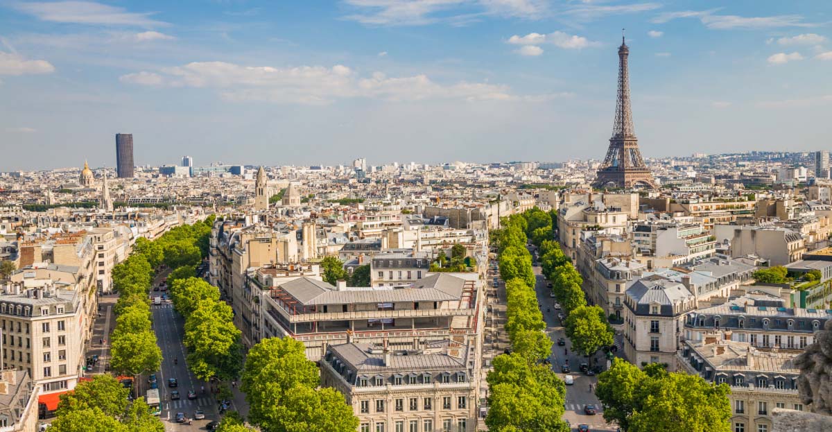 An image of the skyline of Paris