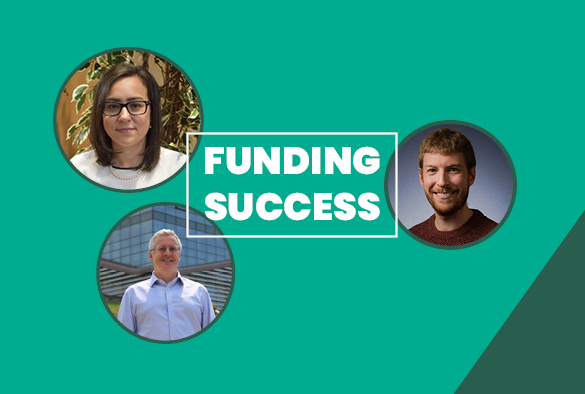 A green background with white text overlay that reads 'Funding Success'.