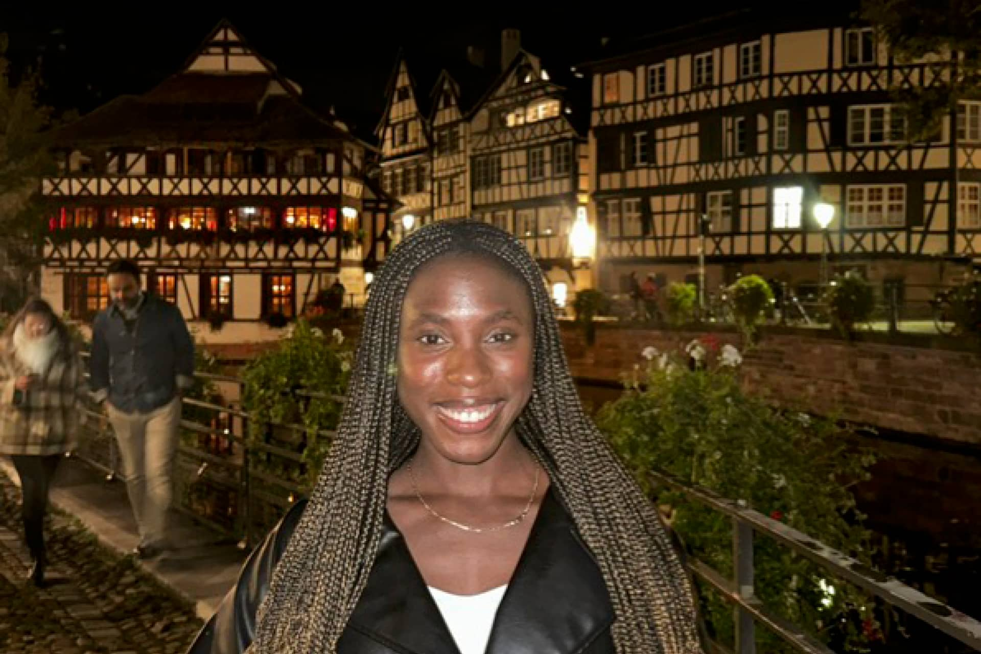 Mary Takwoingi in Strasbourg.