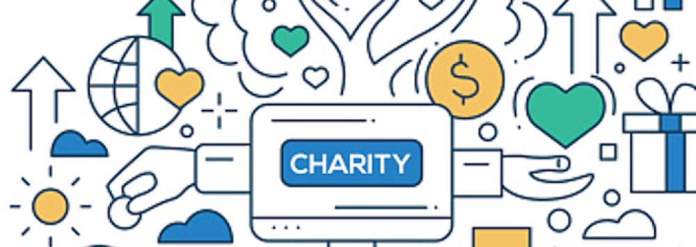 A graphic depicting charity.