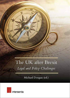 Book cover for The UK after Brexit, featuring a compass on a map