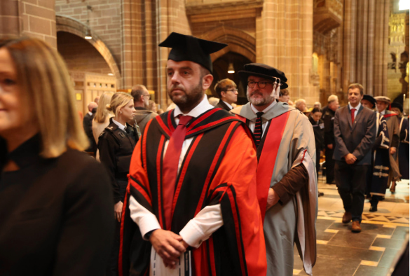 Dr John Tribe and Professor Rob Stokes take part in the Judges' Service.