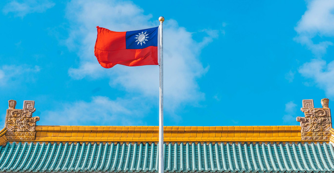 Taiwan flag.