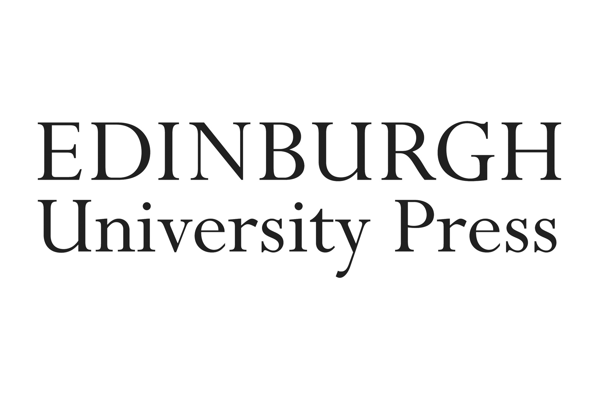 Edinburgh University Press logo: The text 'Edinburgh University Press' appears in black, set against a plain white background.