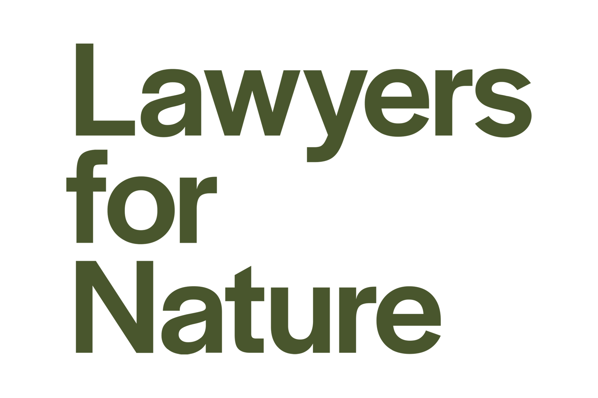 The logo of Lawyers for Nature.