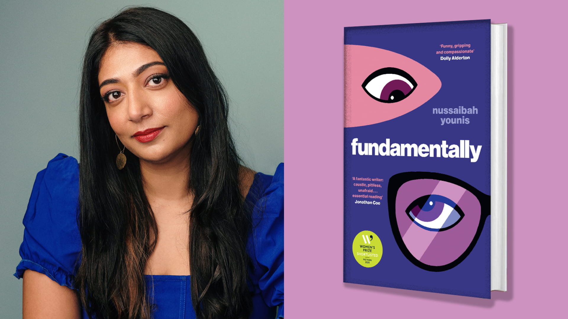 Nussaibah Younis headshot and Fundamentally book cover