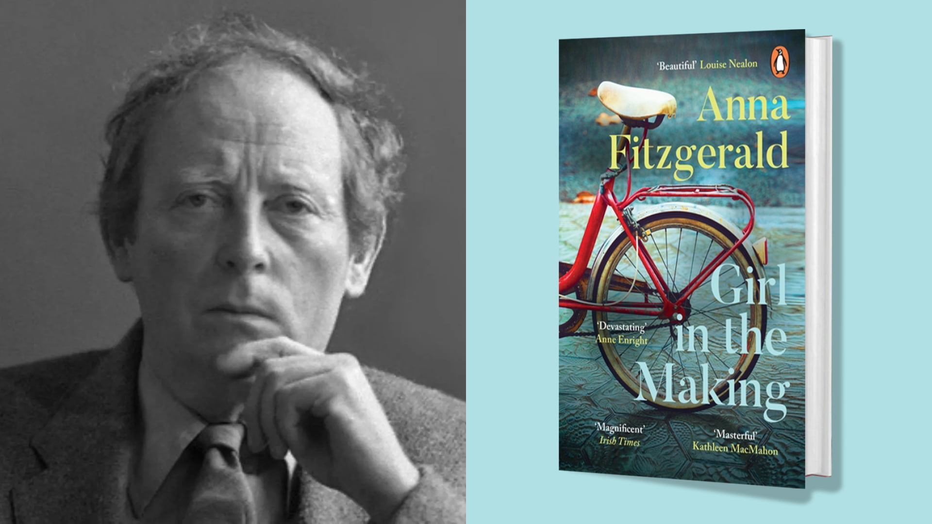 John McGahern and book cover for Girl in the Making