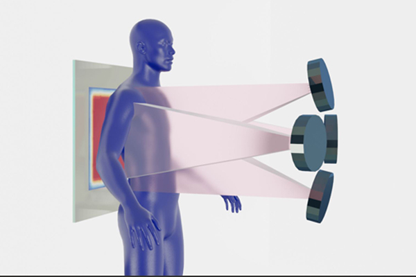 Visualisation of a chest digital tomosynthesis device