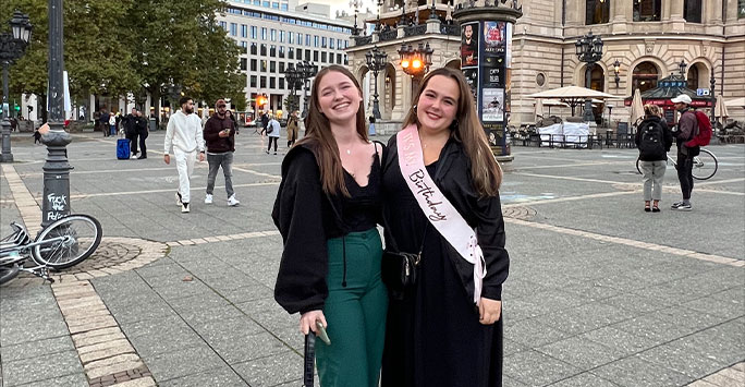 Students enjoying year abroad in Germany