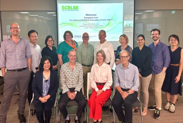 National Biofilm Innovation Centre group together during their visit to Singapore