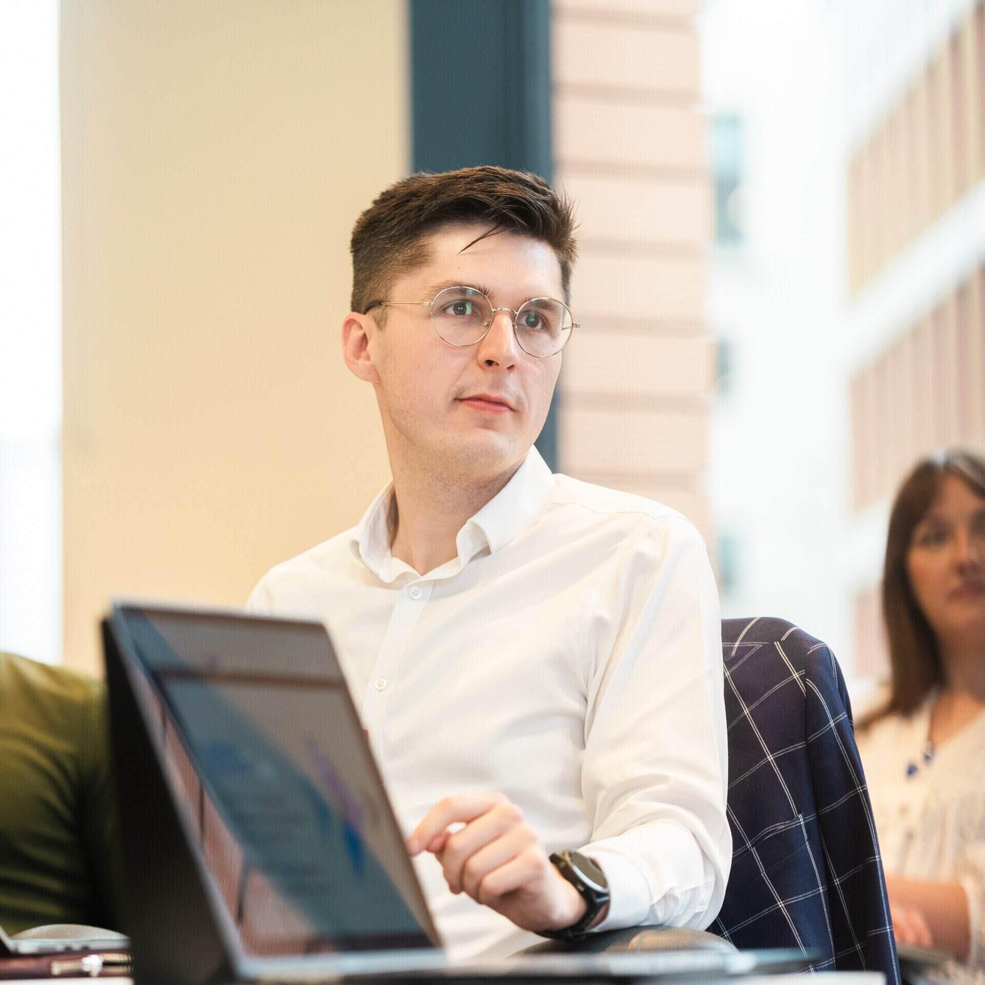 A photograph of Dr Samuel Ball