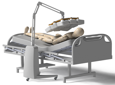 Artist impression of the final chest imaging system.