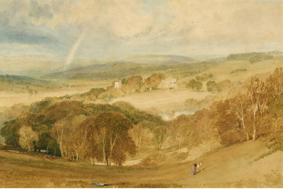 Vale of Ashburnham by William Turner, watercolour painting