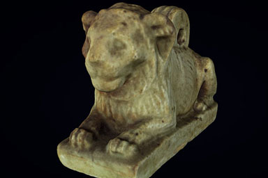 Egyptian lion sculpture