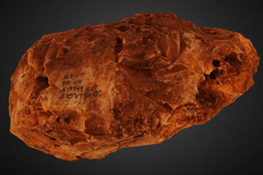 A scan of a hand axe