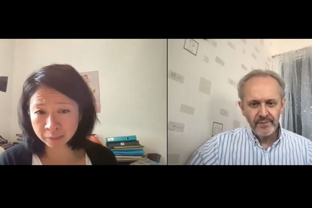 Screenshot of Dr Lucienne Loh and Dr Stuart Eglin