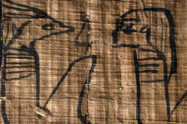 Figures on a papyrus