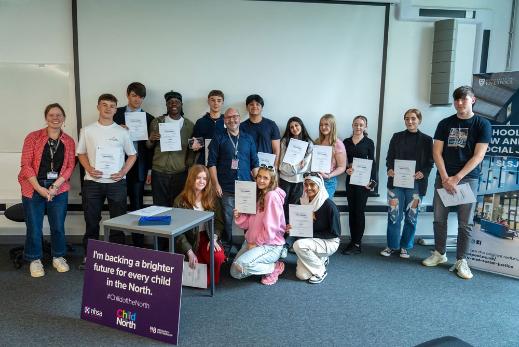 Members of the YPAG with their award certificates