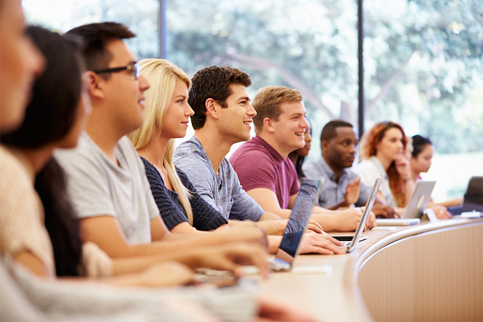 group of students at a lecture