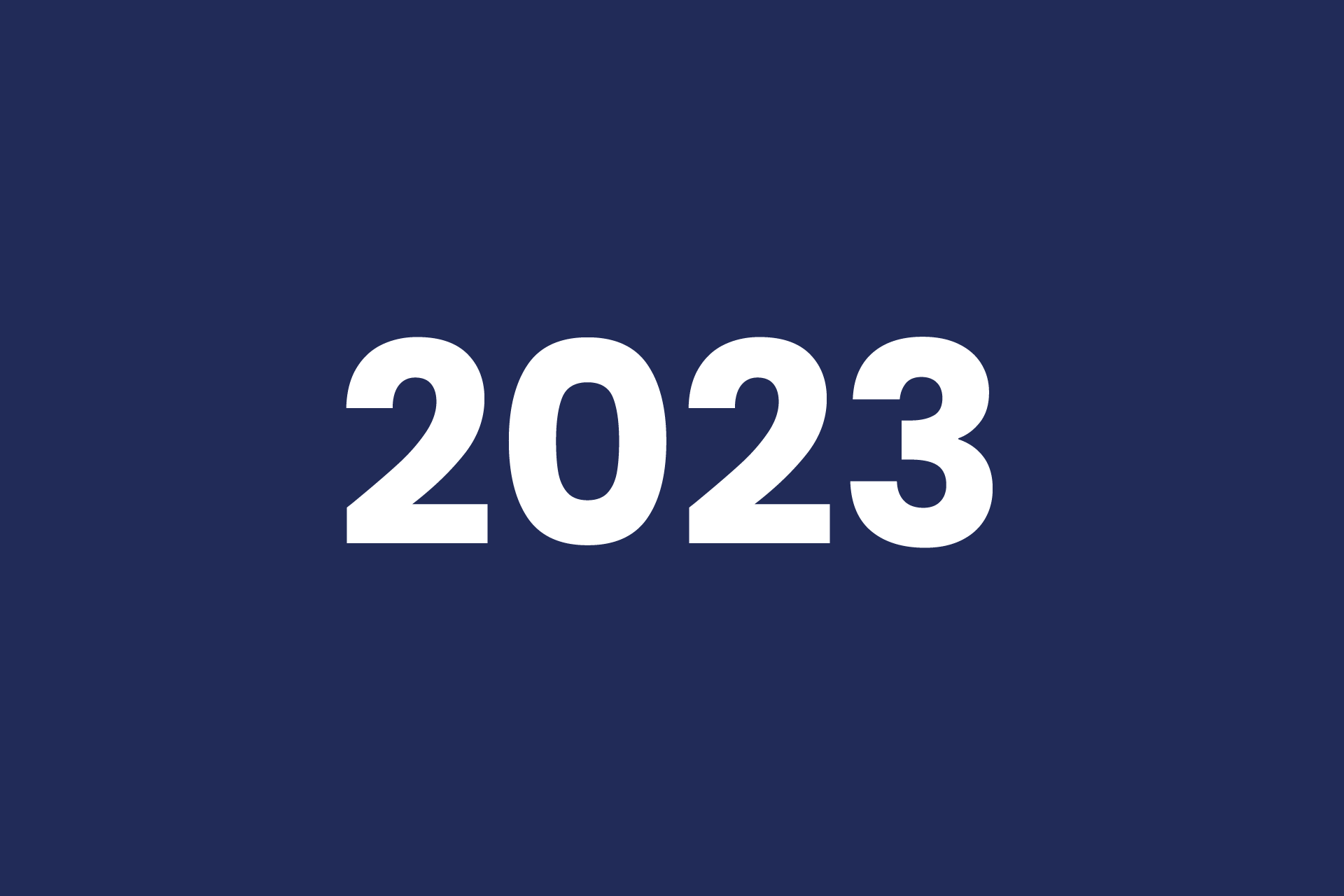 Image of blue background with 2023 written in white
