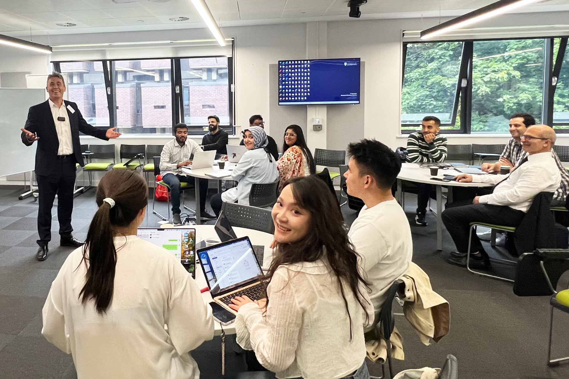 Doctoral students attending an expert talk during the 2025 Operations and Supply Chain Management PhD Summer School