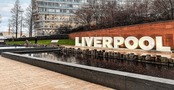 sign reading Liverpool