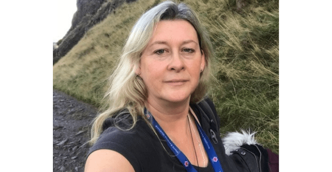 woman in t shirt outside in nature