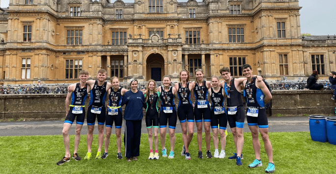 athletes at a triathlon event