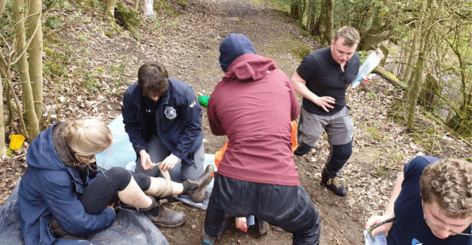 students take part in simulated clinical scenarios