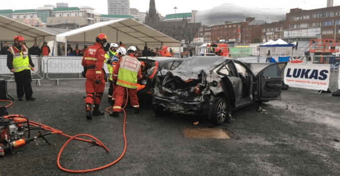 students participate in a festival of rescue