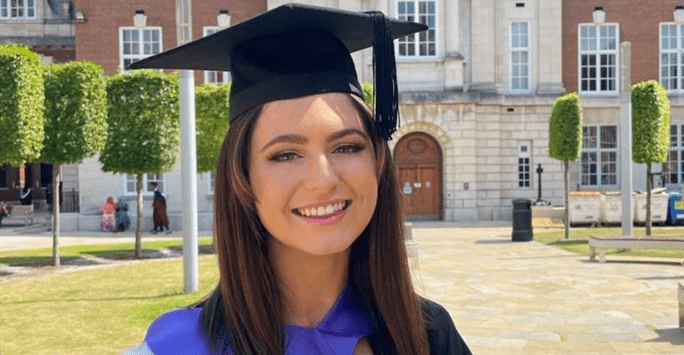 woman in graduation cap