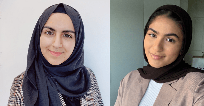 student doctors wearing head coverings