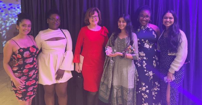 Dean of the School with award winners BME Medics